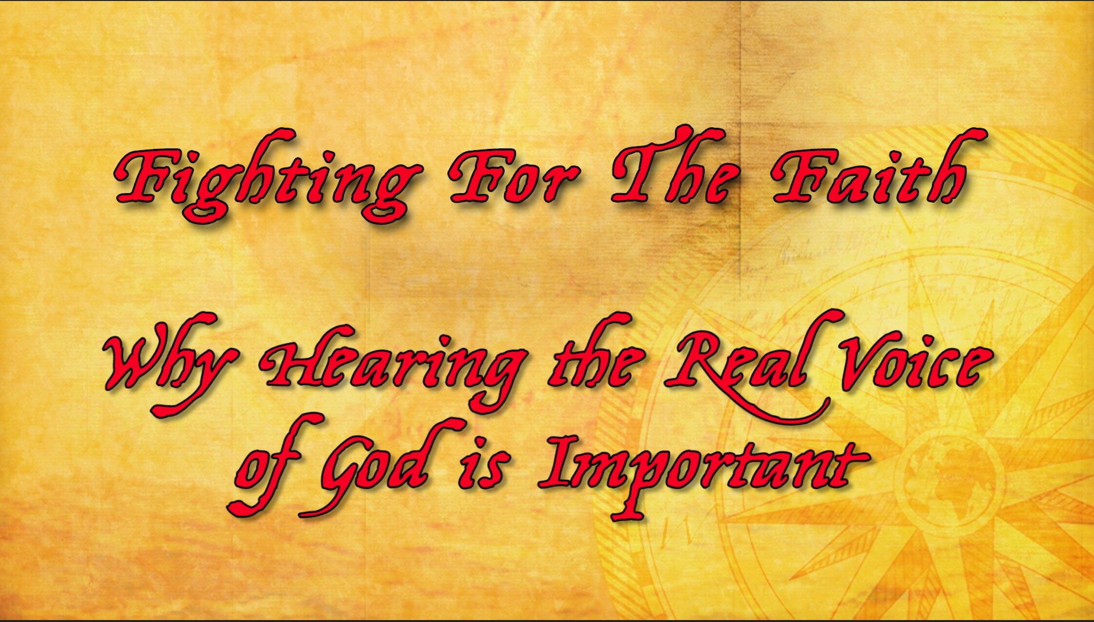 Why Hearing the REAL Voice of God is Important