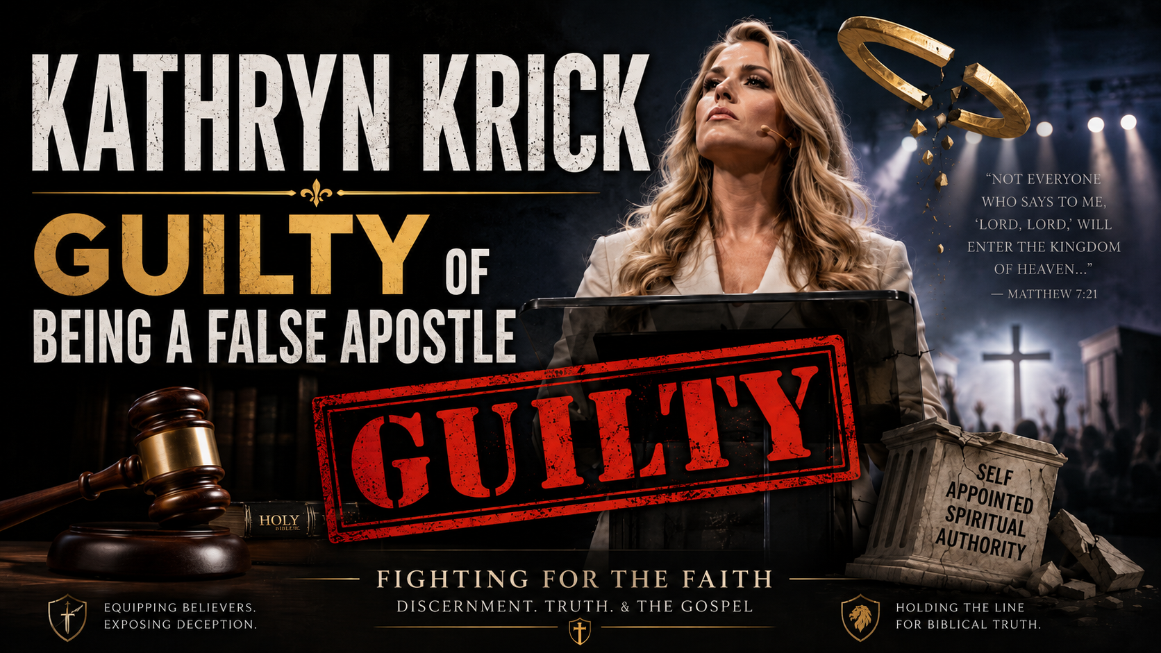 All the Receipts that Prove Kathryn Krick is Guilty of Being a False Apostle