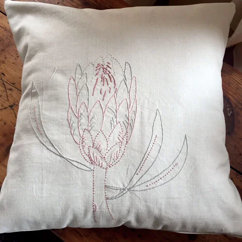 Protea cushion cover