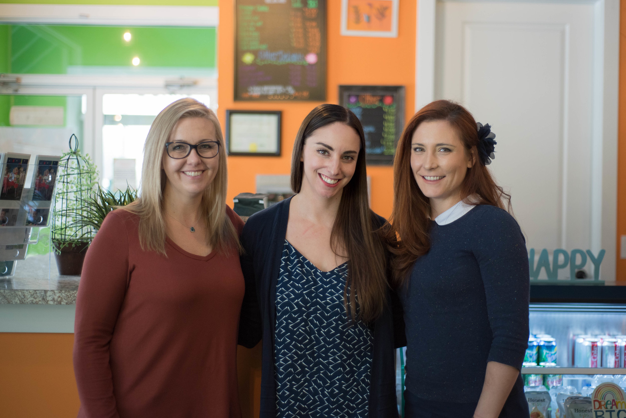 Melanie and Lexi- Private Consulting Clients and Students inside Play Cafe Academy