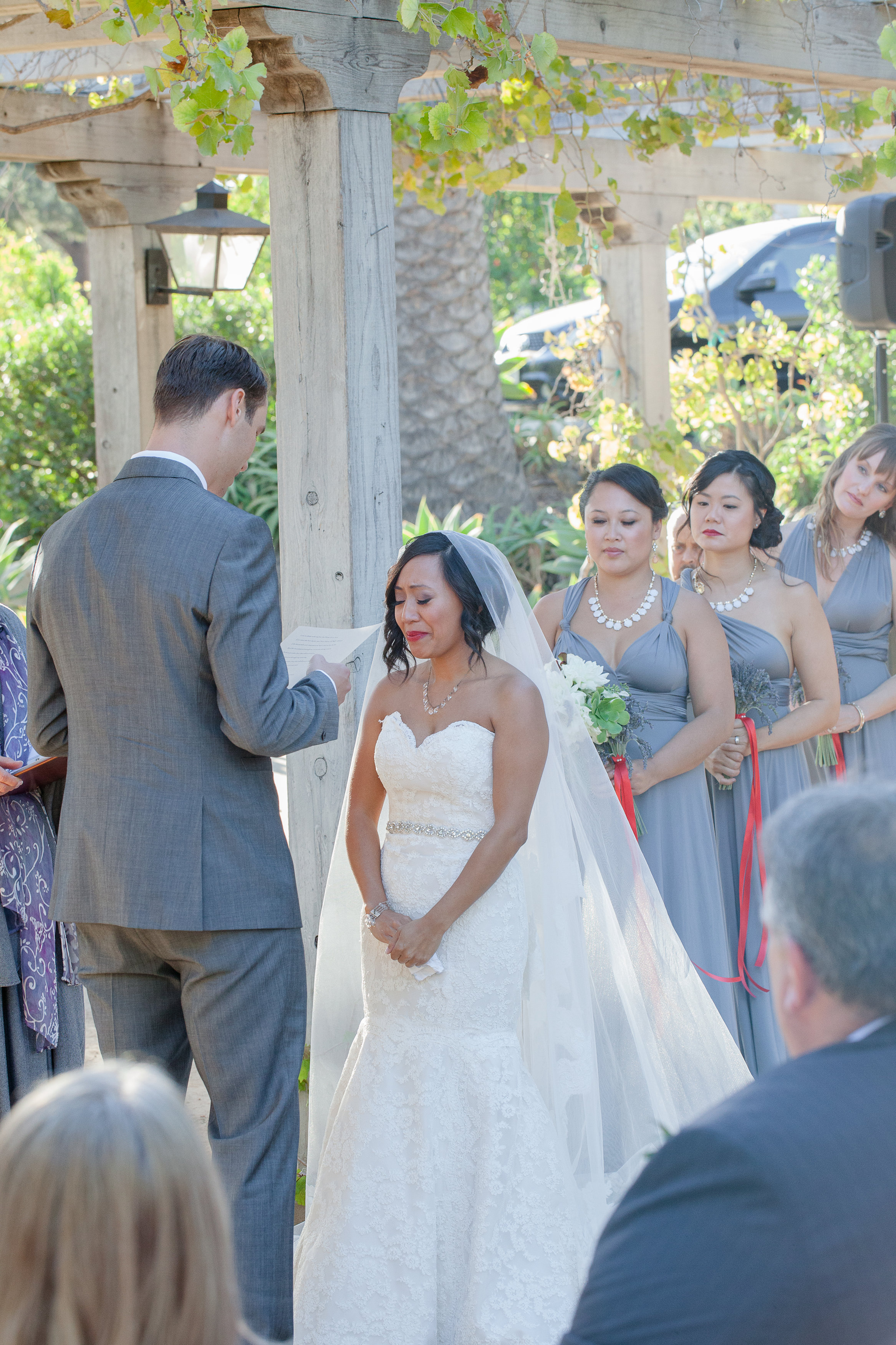 Santa Barbara Historical Museum Wedding Ceremony Officiated by Miriam Lindbeck