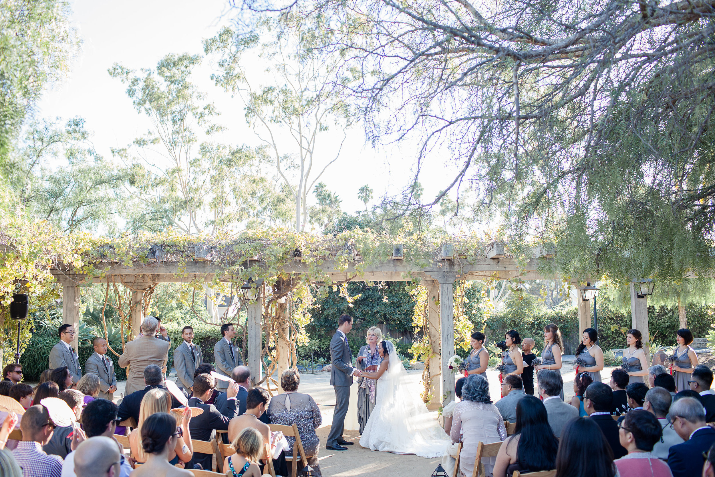 Wedding Ceremony at the Santa Barbara Historical Museum | Miriam Lindbeck | Fortuna Photography