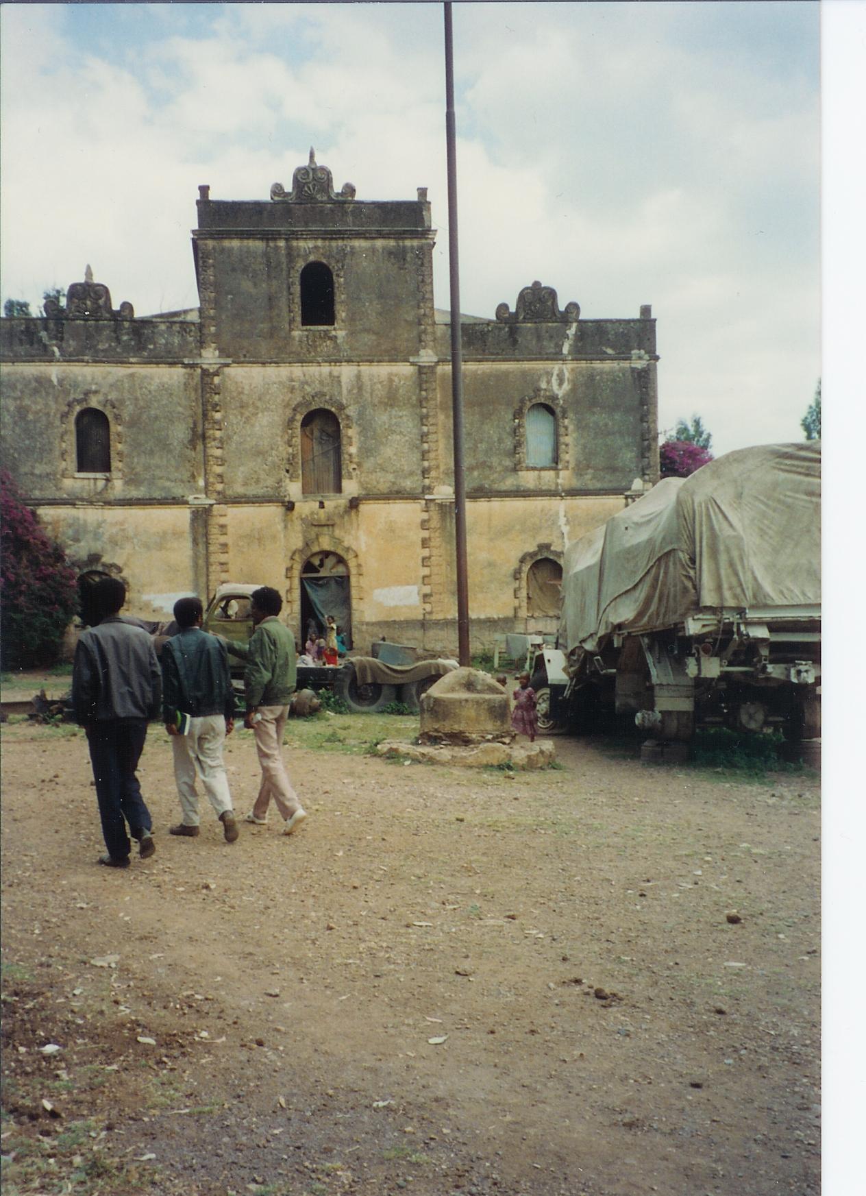  The building had been used by the Derg regime as a military outpost and as well as a prison. Many residents of Axum suffered countless abuses here. 
