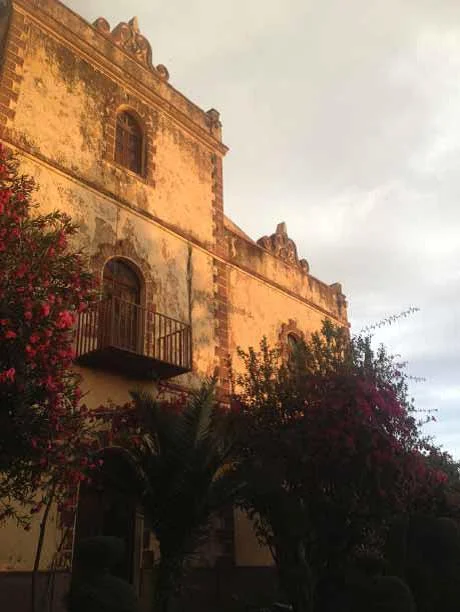A side view of the 'Inda Nebri'id at dawn.