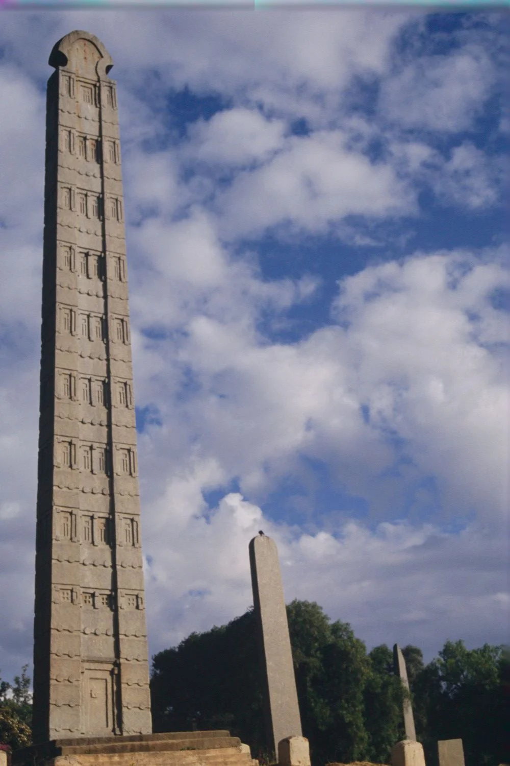  One of Axum's famous obelisks. The obelisks were erected to honor the kings of the ancient Axumite empire.