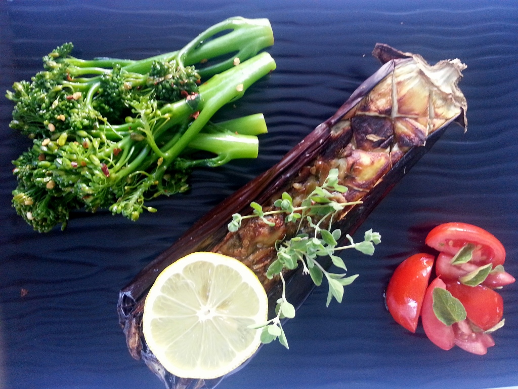 BROCCOLINI MELANZANA POMODORI