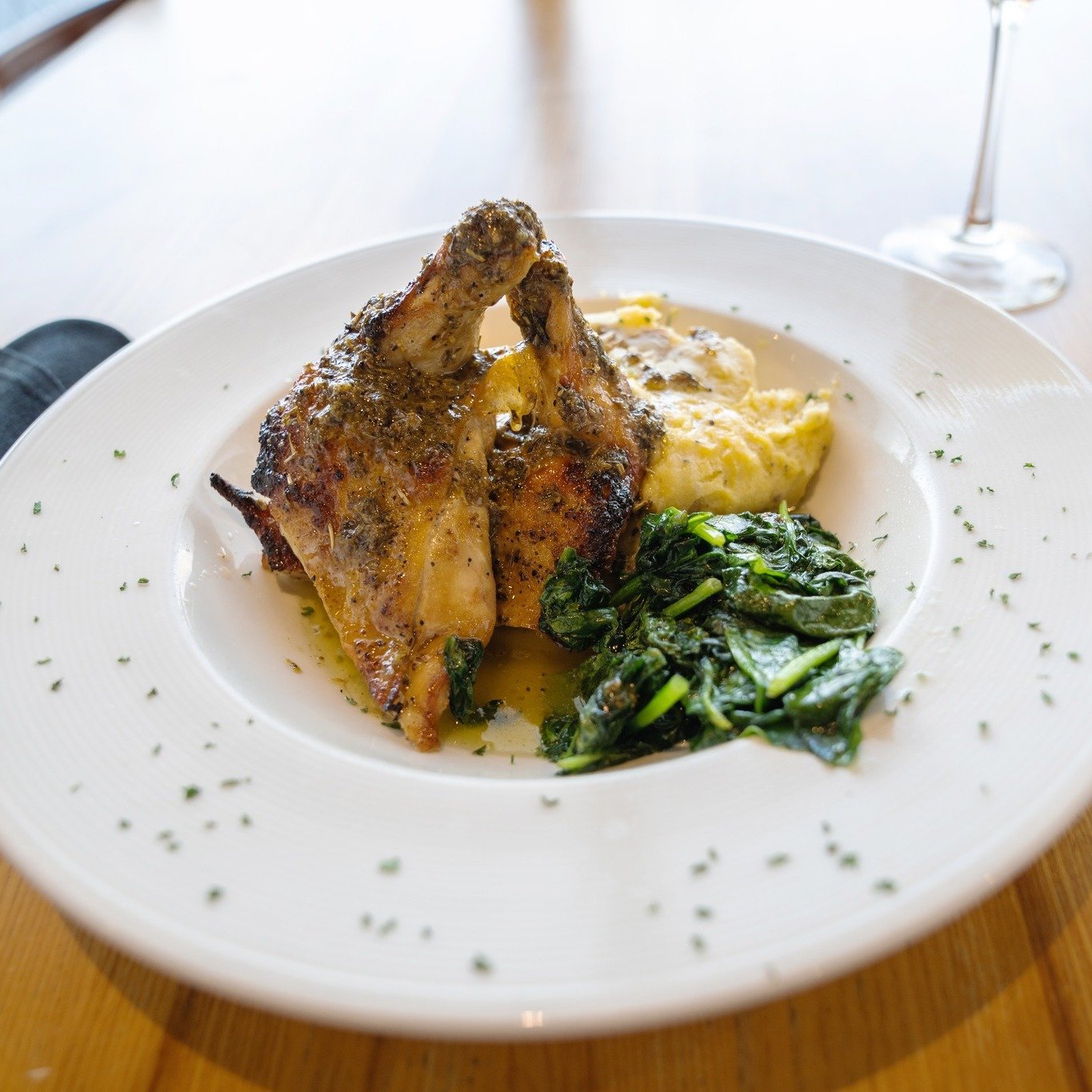 Forget about boring chicken dishes! Our Citrus Chicken is a culinary gem that utilizes the zest of lemon, the richness of white wine butter sauce, and the smoky allure of our wood-burning oven. Join us for more delectable dishes at Napa Flats.

#Napa