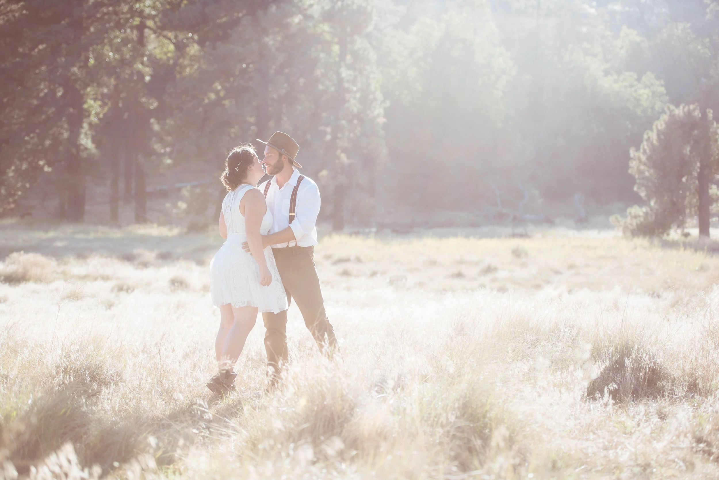 Camping wedding on Mt. Laguna