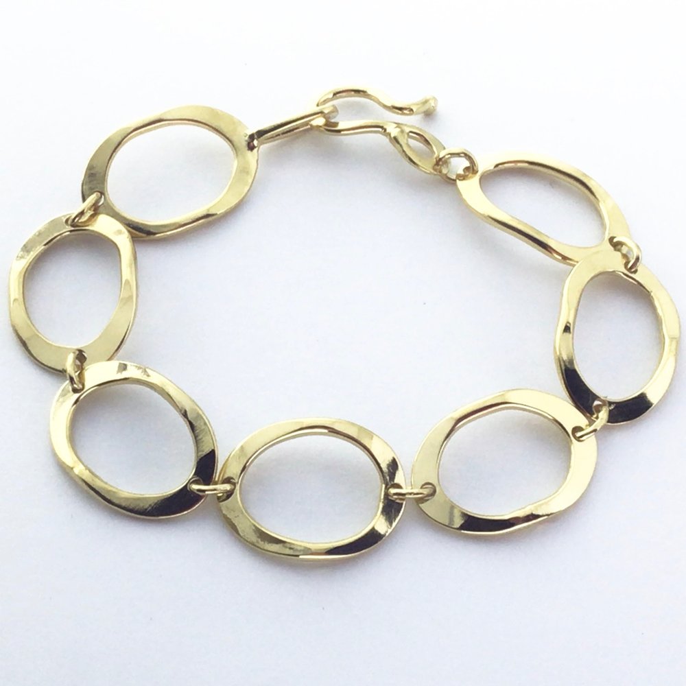 Oval Lynx Bracelet - Gold — SHANA LEE