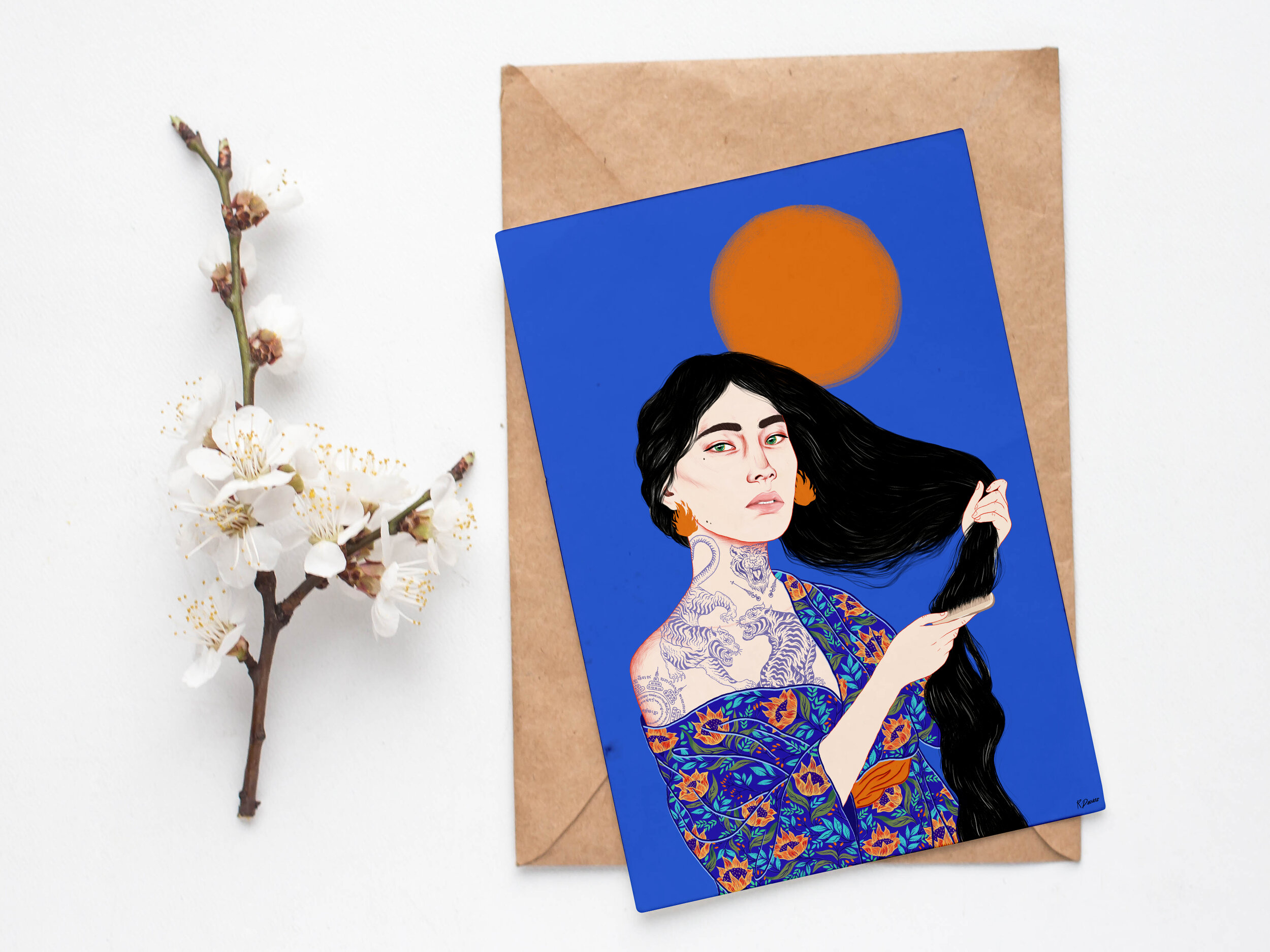 'Watch me burn' greeting card