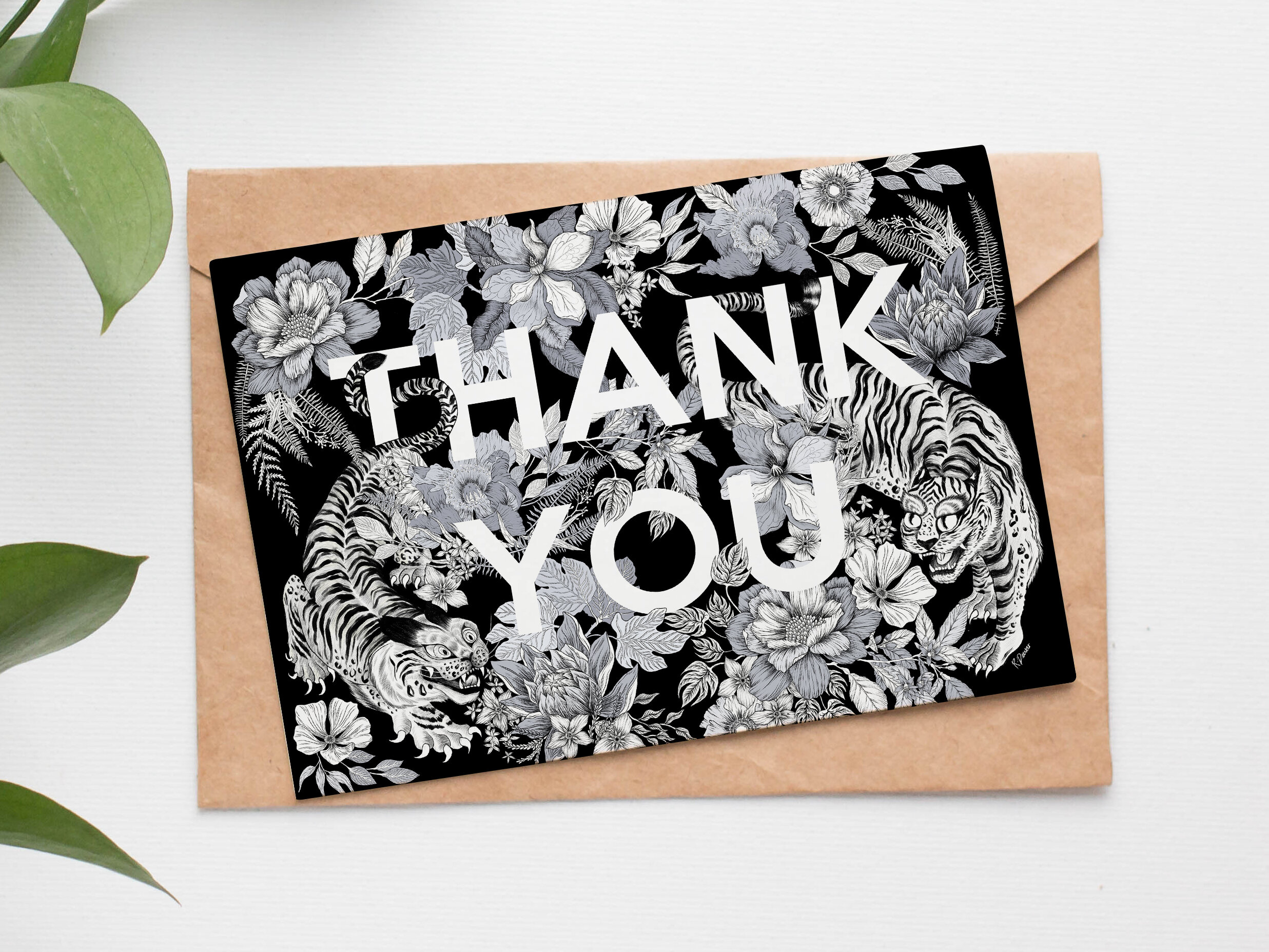 'Thank you' Greeting card