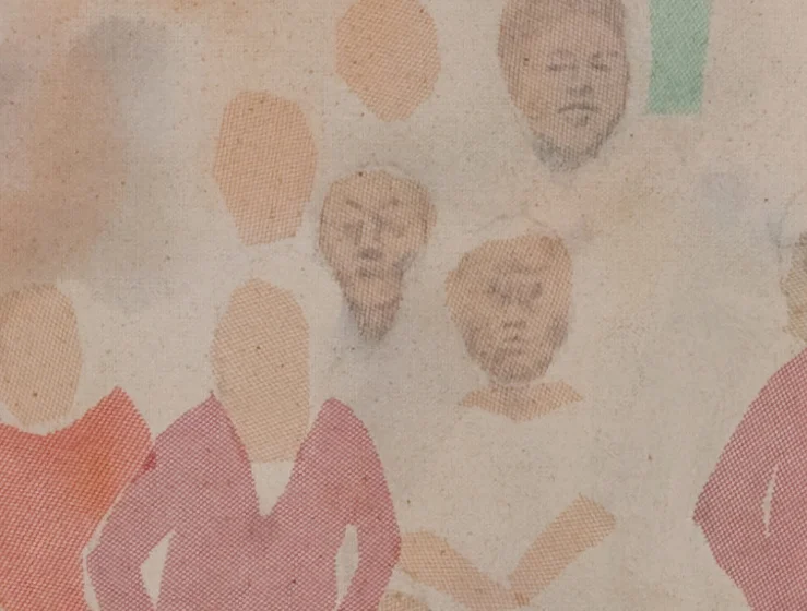 Game in Blue , detail