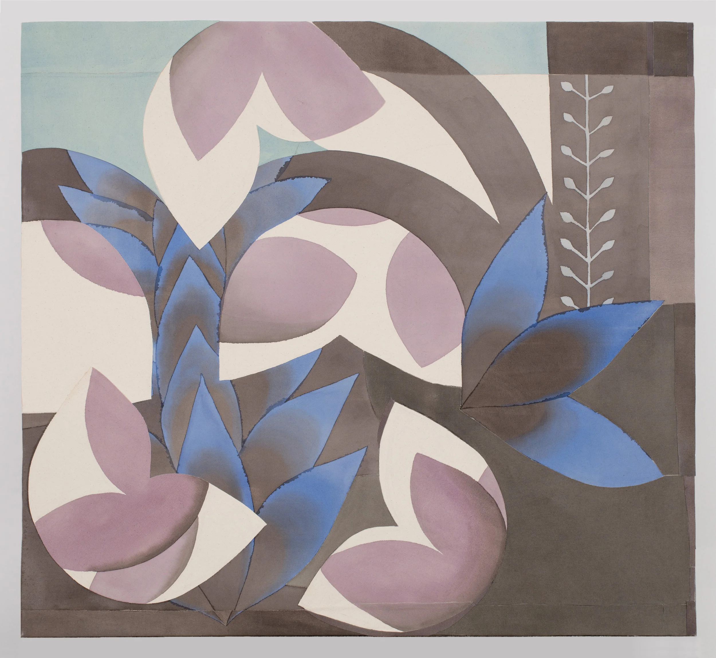 Everything, 2016, 44" x 40", Acrylic canvas collage