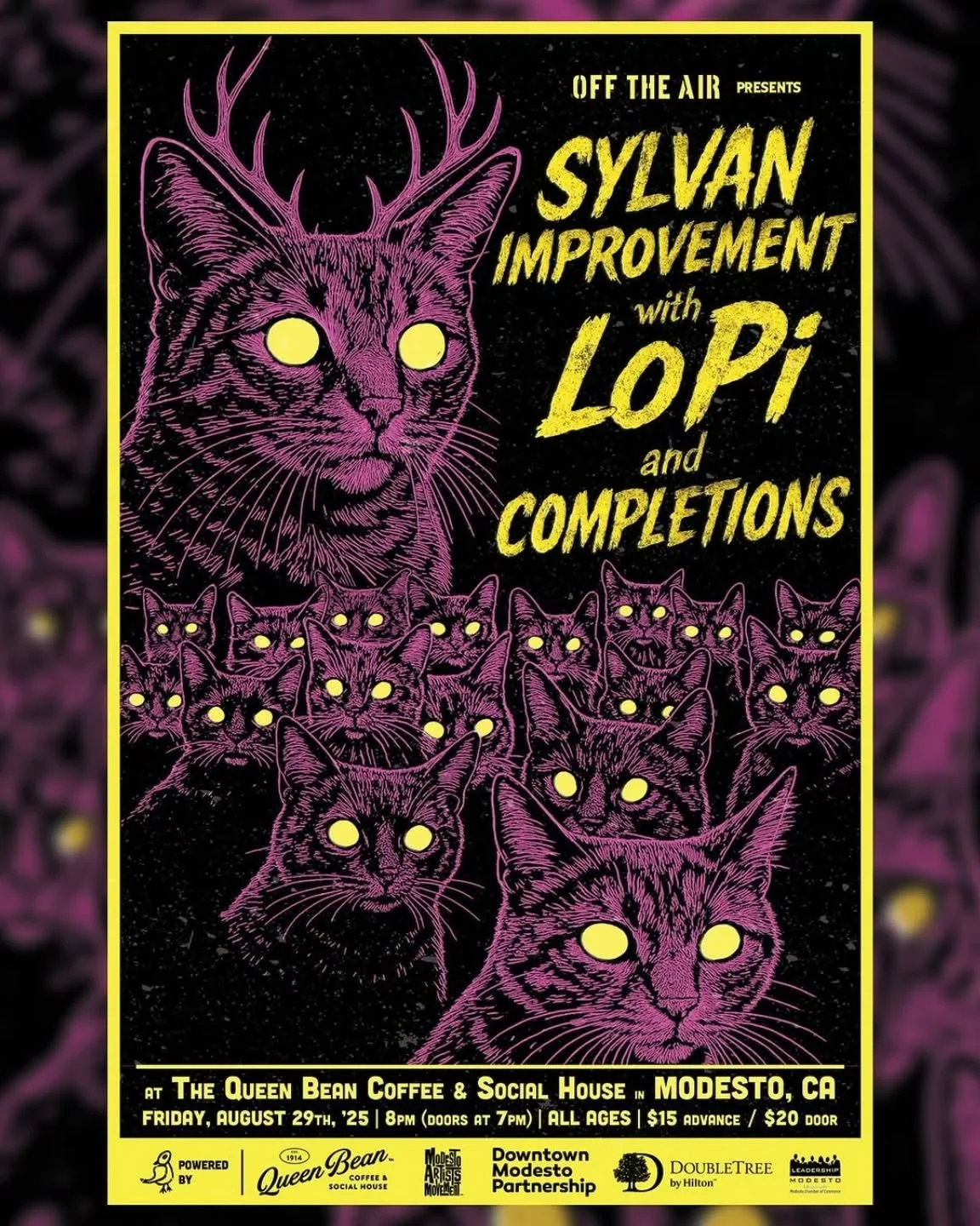 Next Completions gig is a Modesto, CA homecoming on Aug 29th! 

I'll be in town for a high school reunion that weekend, so @offtheairmusic was kind enough to pull together a date that worked for me 😅 Always an honor to play OTA

@sylvanimprovement i