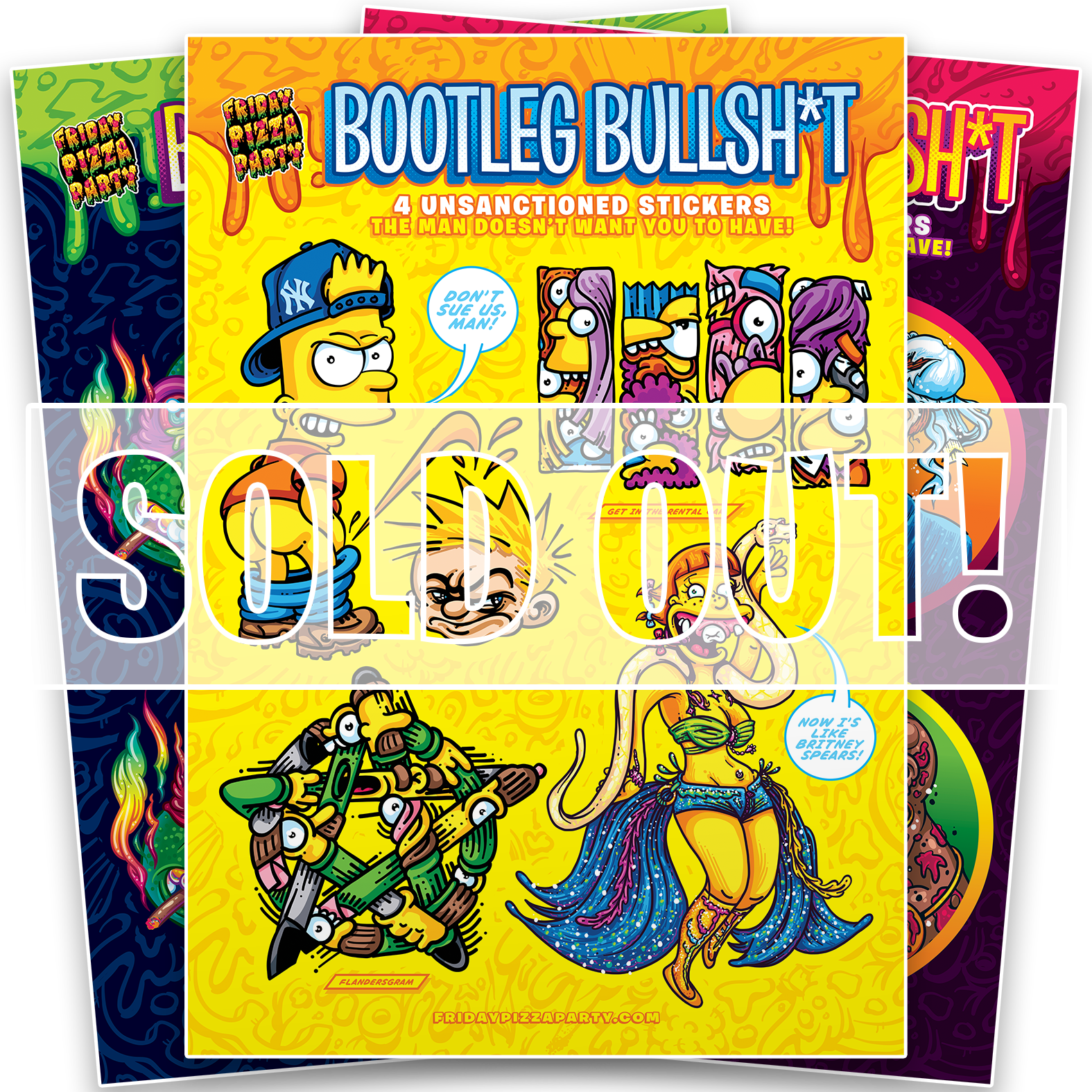 Bootleg Bullsh*t Sticker Sheets