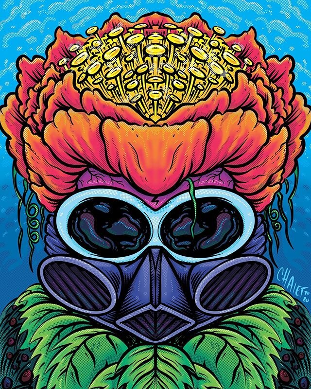 Happy Friday!! Try to turn bullshit to beauty. It&rsquo;s tough I know #💀🍕🎉 #maskon #color