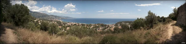 Panorama at Roquebrune Cap Martin