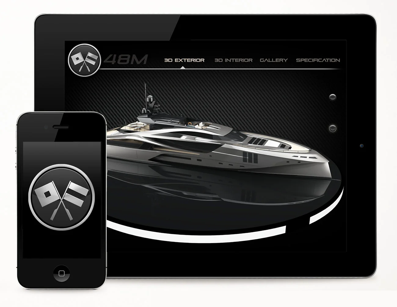 Palmer Johnson 3D Yacht App