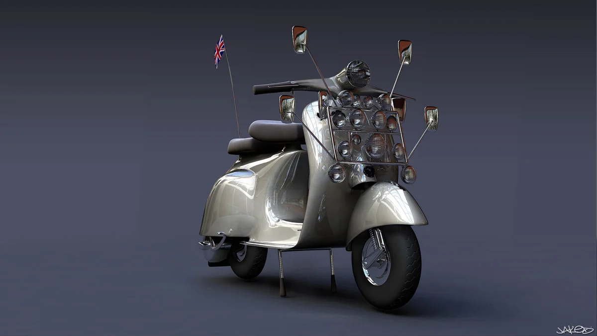 3Ds Max Vespa Making of