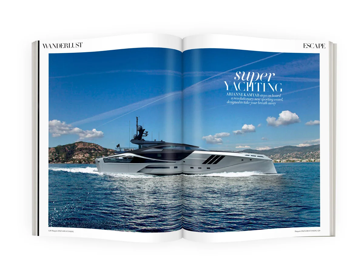 Harpers Bazaar and a BMW rendered in Corona A7