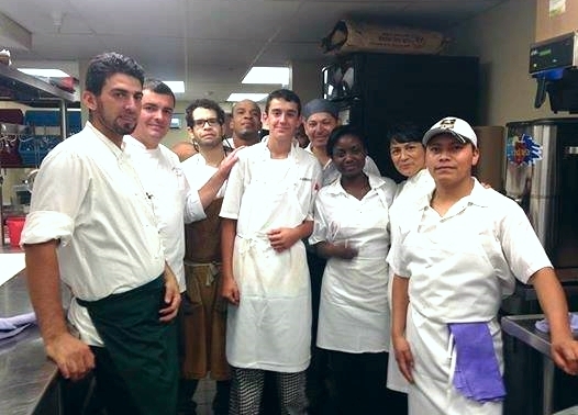 ME AT 15 WITH THE BRIGADE AT ARTISAN RESTAURANT