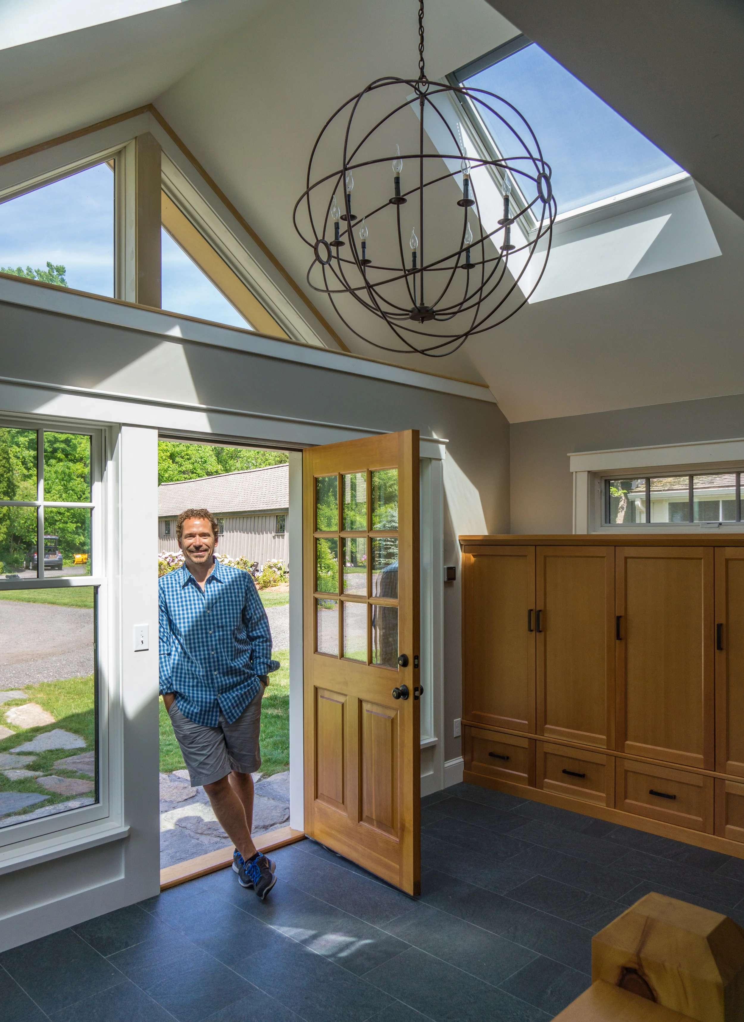 Eric Adams at his home in Carlisle, Just down the street from our office at Bluejay STudios