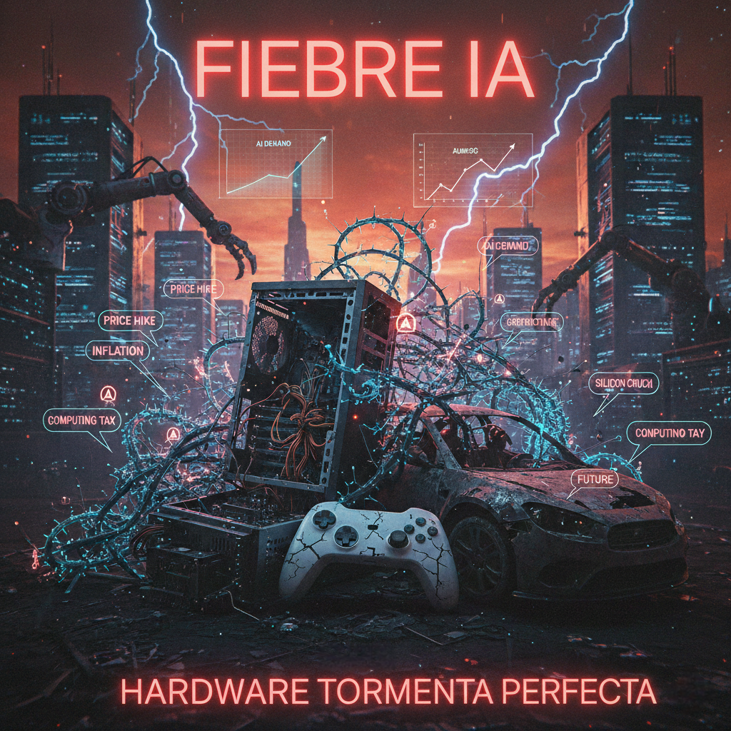 La fiebre de la inteligencia artificial amenaza con encarecer consolas, PC y autos: el hardware entra en una tormenta perfecta