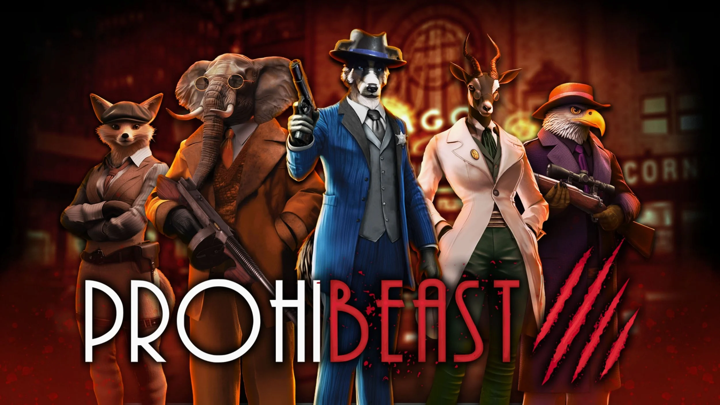 Prohibeast: estrategia al estilo Commandos con furrys, mafia y contrabando en los años 30