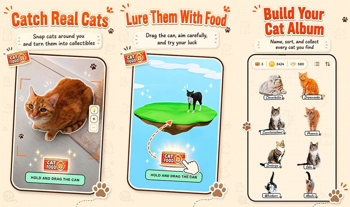 Como Pokémon GO, pero con gatos reales: CatchCat convierte los felinos que encuentres por la calle en cartas coleccionables