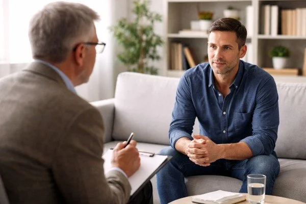 How a Male Therapist Can Help Men See Vulnerability as a Tool for Closeness