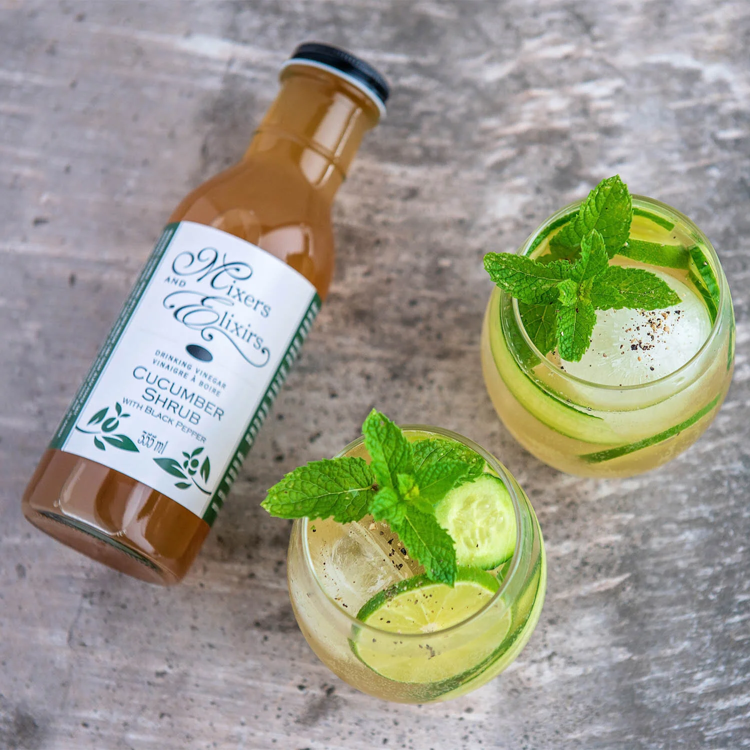 Cucumber Black Pepper Small Batch Shrubs Vancouver — Mixers and Elixirs