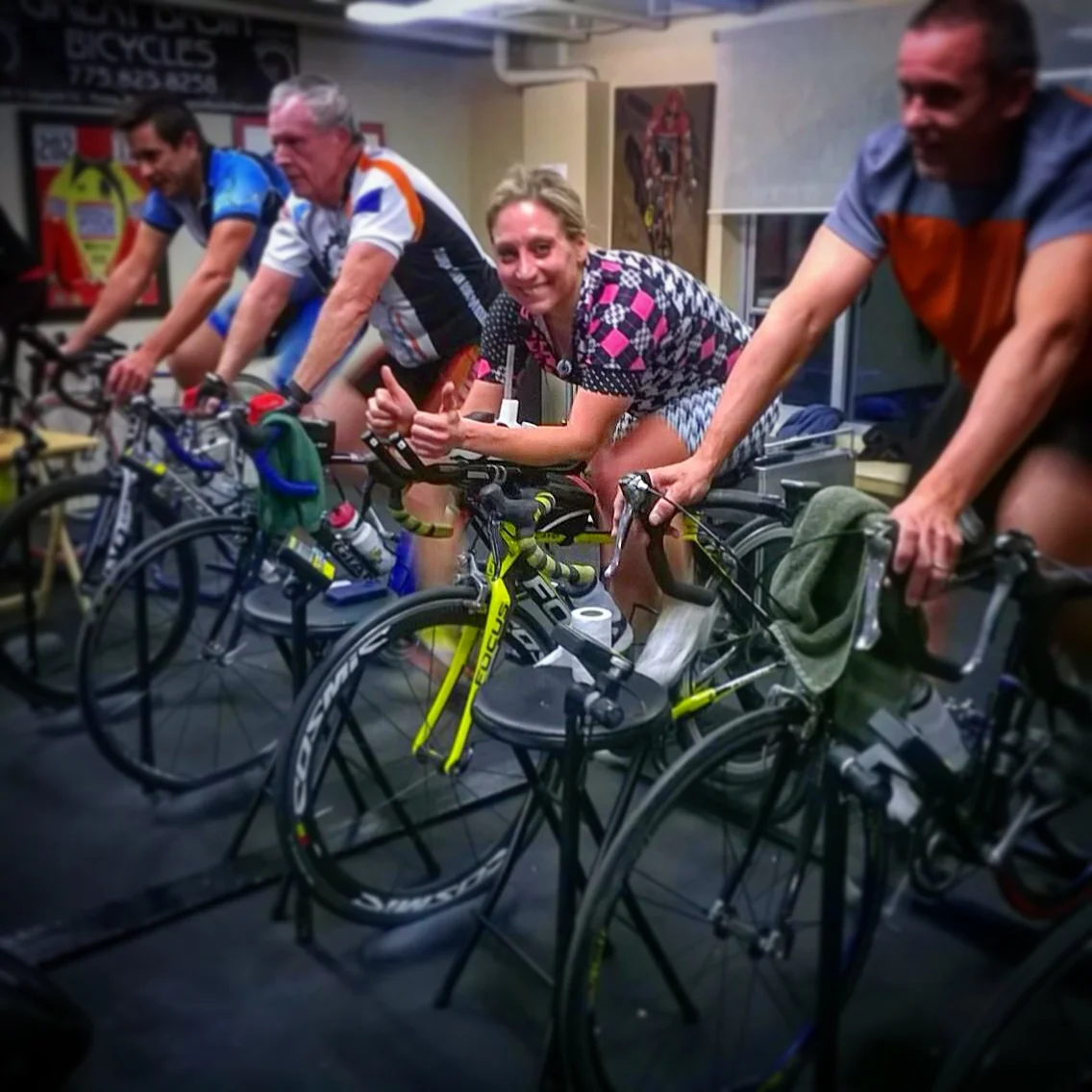 Here I am, riding with some strong men at Great Basin Bicycles. They believe they can do it... so, why don't I? 
