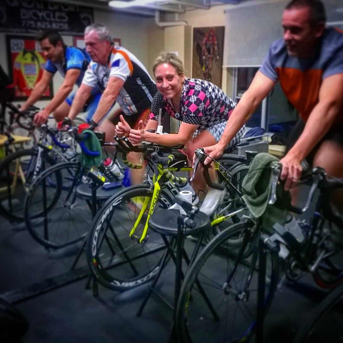 Here I am, riding with some strong men at Great Basin Bicycles. They believe they can do it... so, why don't I? 