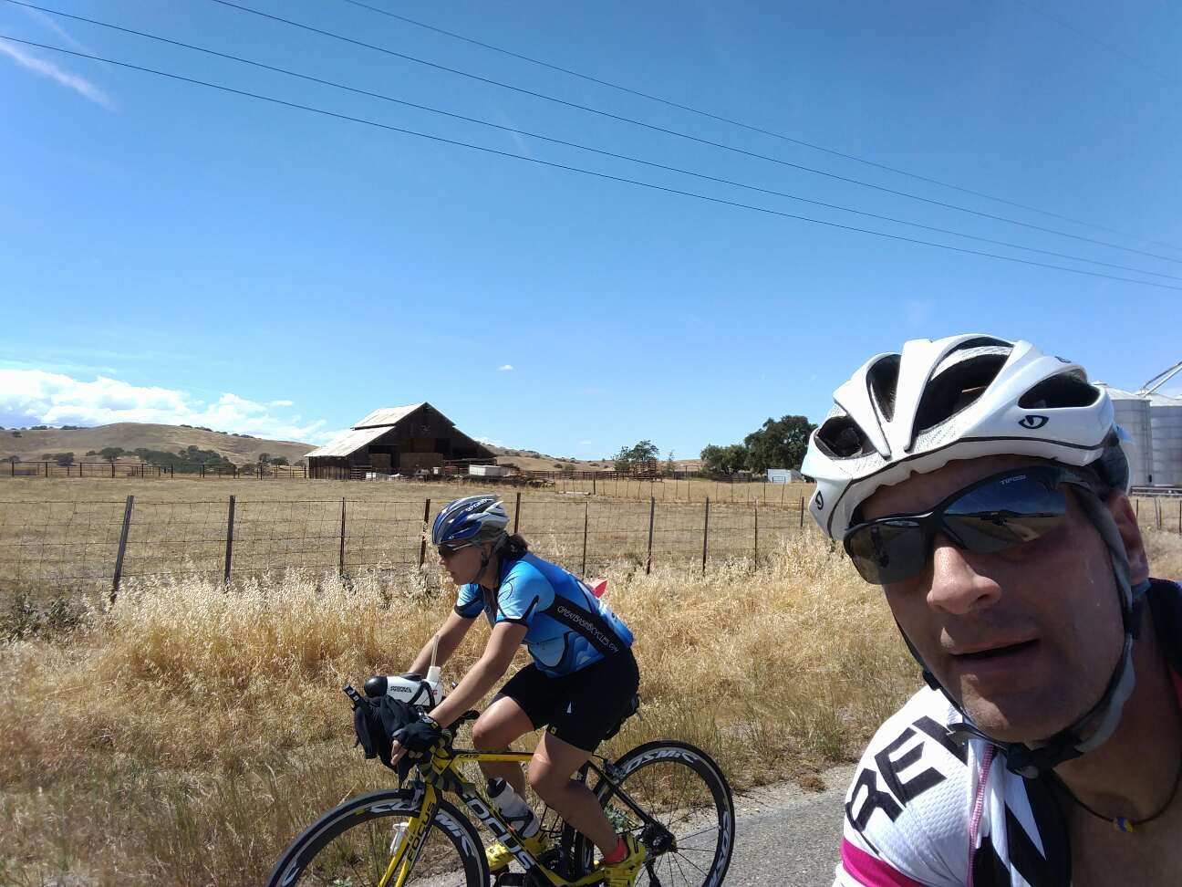 Lots of dry, hot miles and I am feeling horrible about making my teammates suffer.
