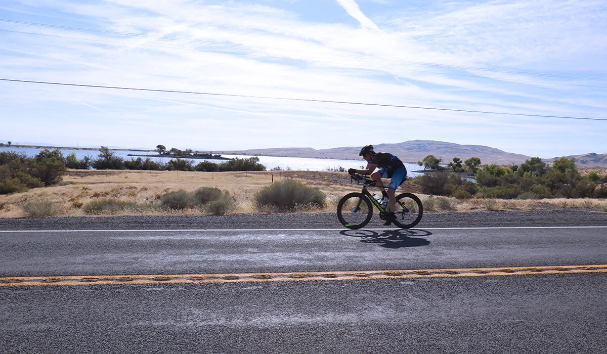 Rich with Lake Lahontan in the background. The lake—along with the Great Salt Lake and Pyramid Lake—are the last remnants of the prehistoric Great Lake Lahontan where the mighty Ichthyosaur swam.