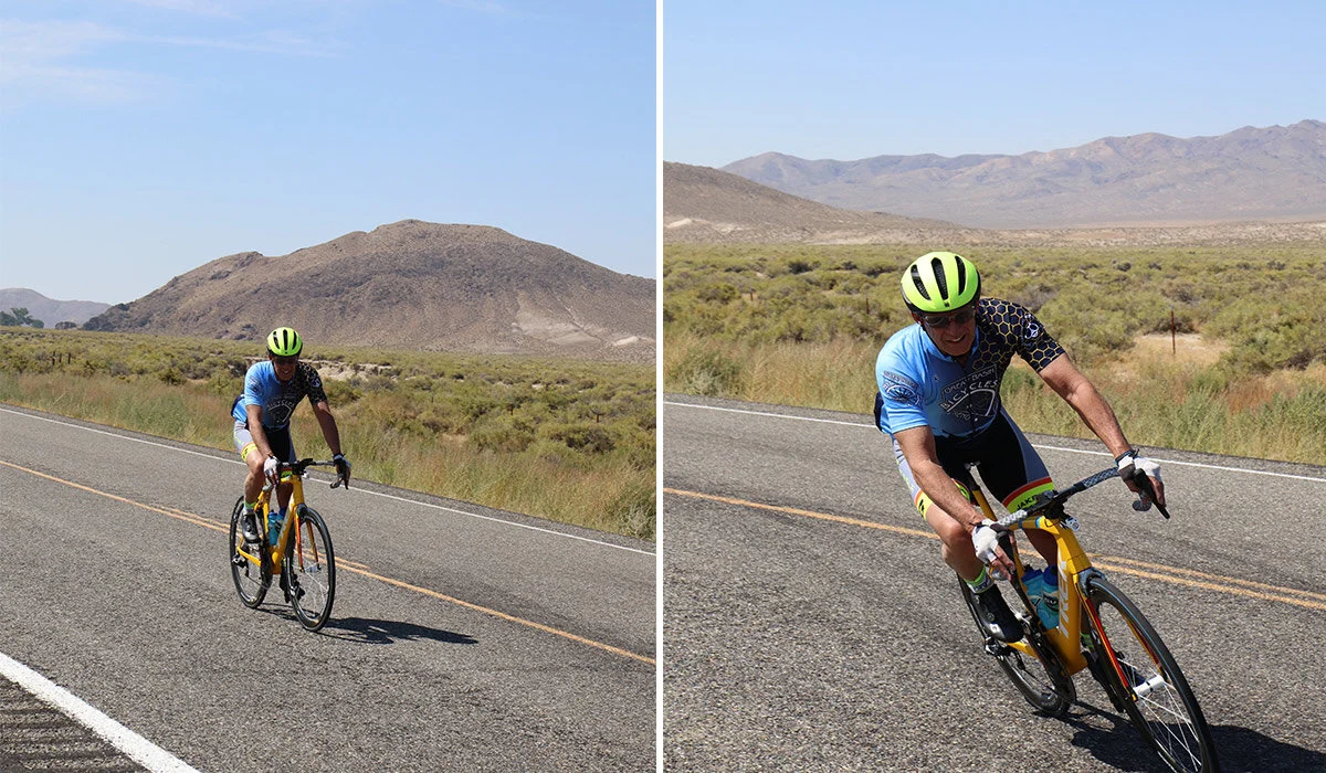 Kevin, making the turn onto the 722 cutoff to Austin.