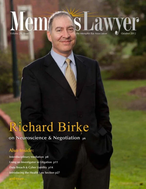 Memphis Lawyer - September/October 2012