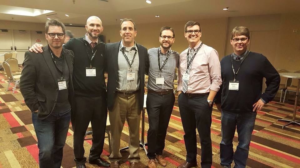 Always love the opportunity for the philosophy departments from Tyndale and Southwestern Baptist Theological Seminary to reconnect. (Pictured: Travis Dickinson, Keith Loftin, Paul Gould, Ross Inman, me, and Rich Davis)