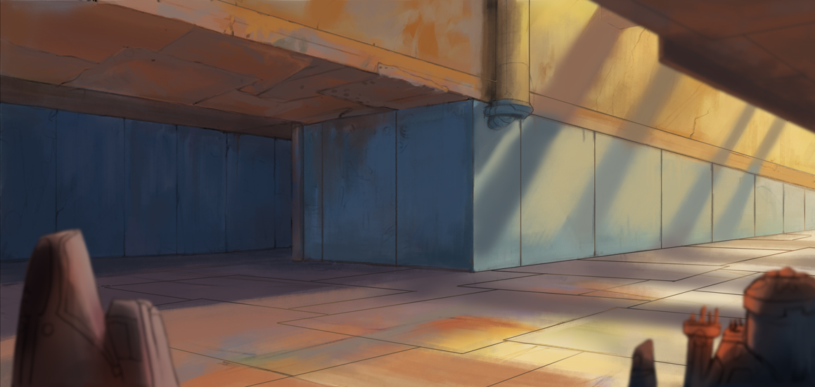 Concept: Abandoned rusty building.