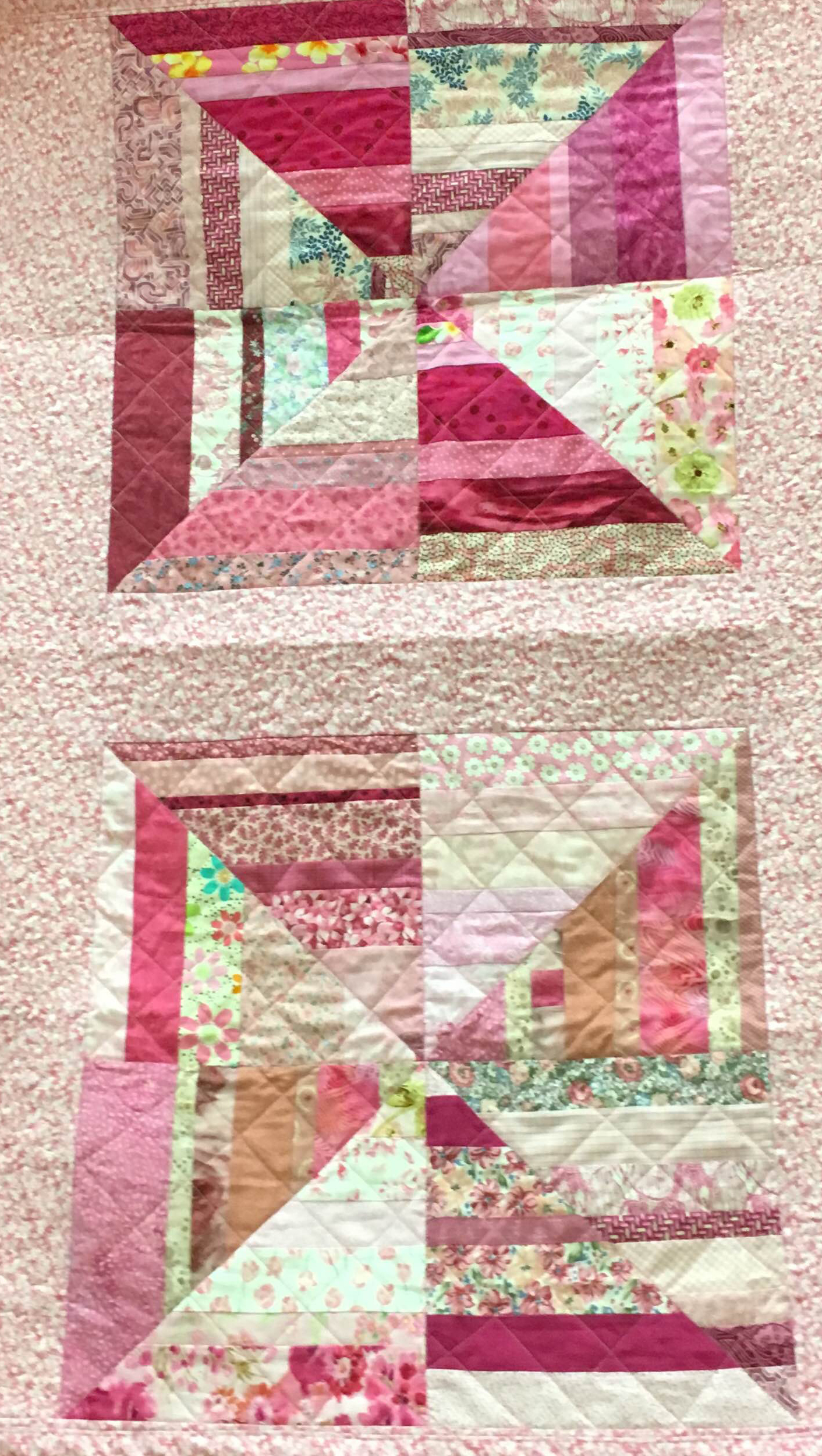 Pink block of the month by Lois H