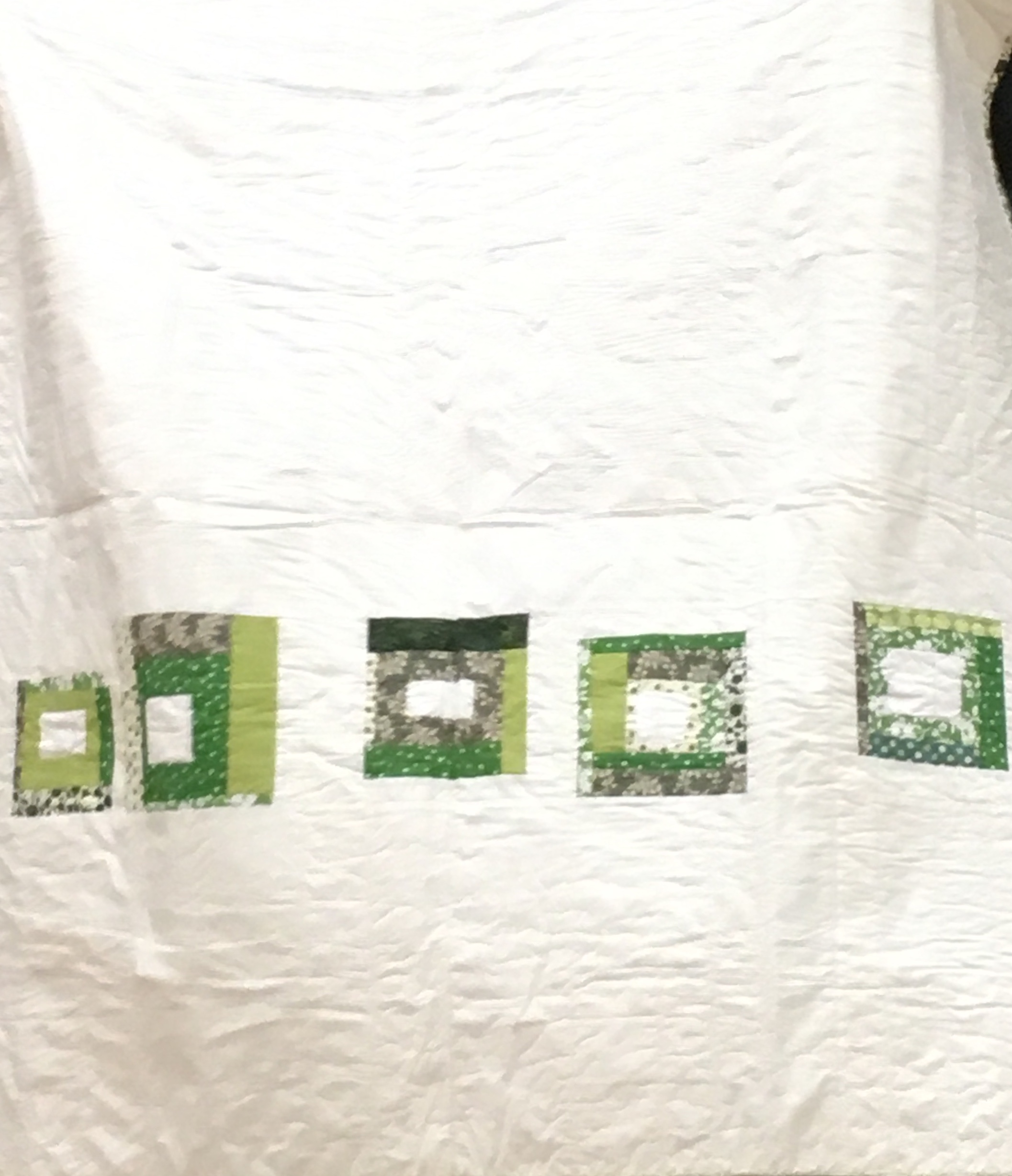 Back of Strip Quilt