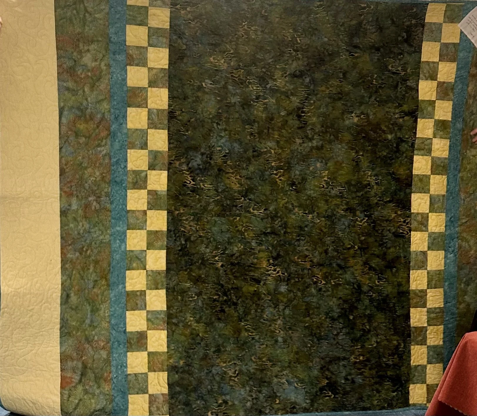 Pat K. pieced the back for Clare C's quilt