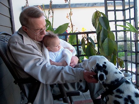 With Granddad & Henson.jpg