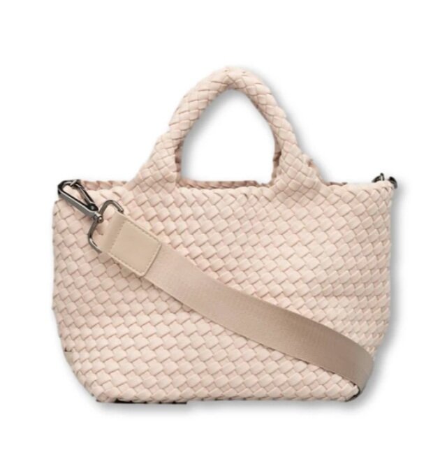 Mini St. Barths naghedi Crossbody Tote beige ecru