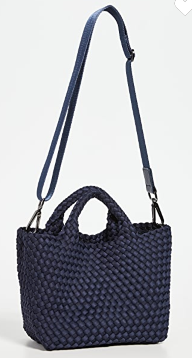 Mini St. Barths naghedi Crossbody Tote - navy ink blue