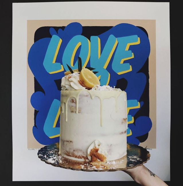 Light iced drip cake