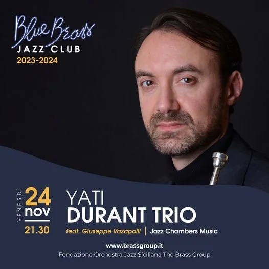 Jazz tour of Sicily November: gigs at Blue Brass Jazz Club Palermo and Marsala
