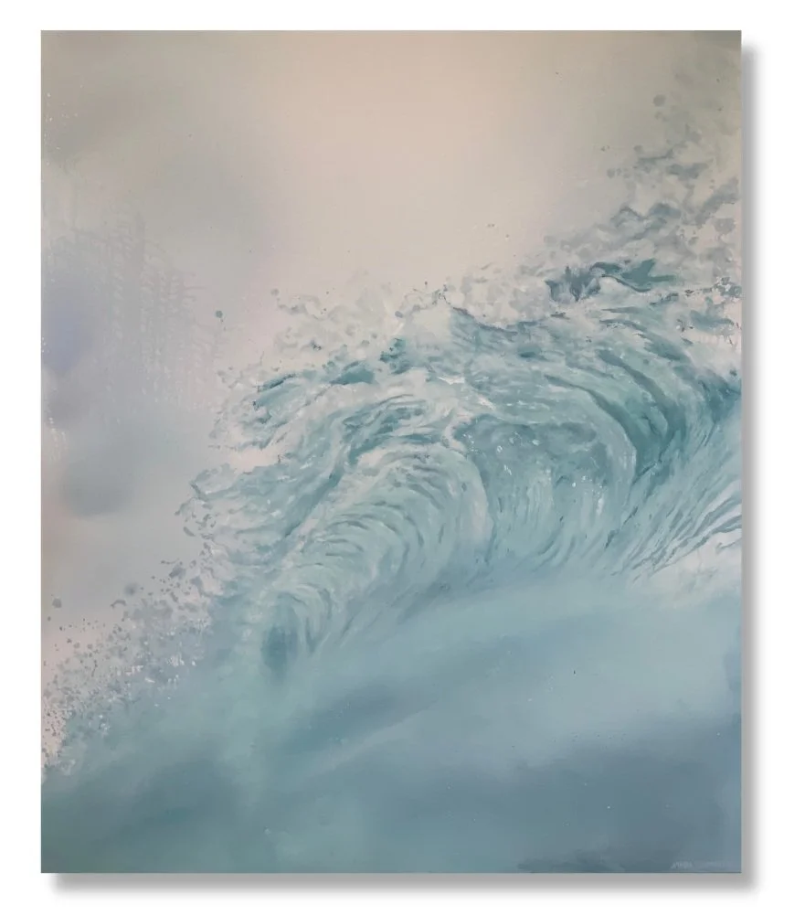 Luxury coastal artwork designed for private homes and boutique hotels  Ocean painting intended for modern interiors and retreat spaces