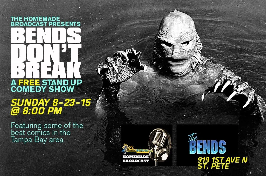 "BENDS DON'T BREAK hits The Bends this Sunday 8/23 ft Kyle Ruse, Amanda Jordan, Andrew Silas, Nina Ramdat & Jake Barsness. This is a FREE show and it's early, start time at 8PM. RSVP HERE: https://www.facebook.com/events/1633858736875598/