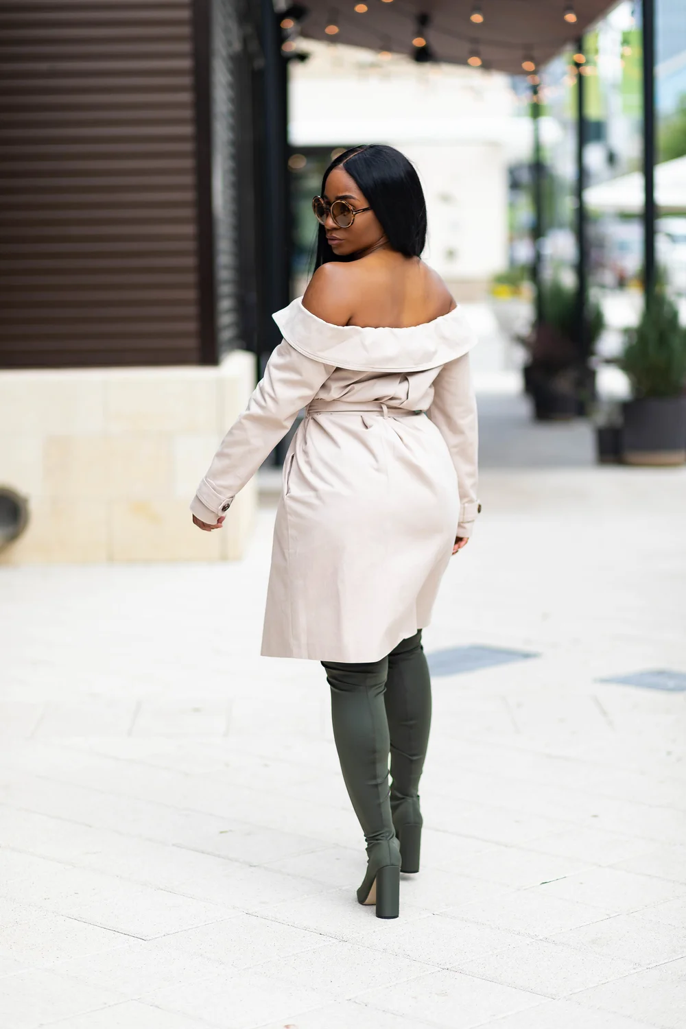 beige trench coat dress Camel Dress Women's Trench Coat with Matching Belt | Bergman Collection